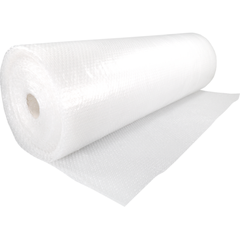 Folie, luchtkussenfolie, LDPE, 100cm, 50m, 4mm, transparant