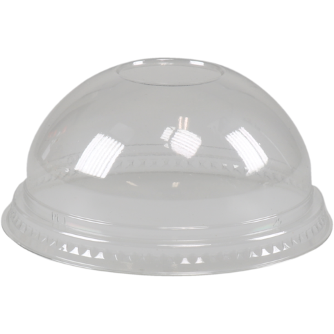 Deksel, Gerecycled PET, bol, Ø95mm, glashelder