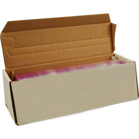Folie, rekfolie ongeperforeerd, PVC, 30cm, 300m, transparant