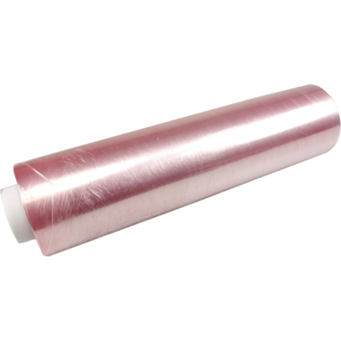 Folie, rekfolie ongeperforeerd, PVC, 30cm, 300m, 8my, transparant