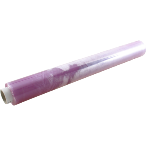 Folie, rekfolie ongeperforeerd, PVC, 60cm, 300m, 8my, transparant