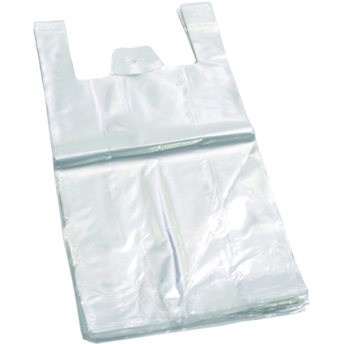 Top Quality Tas, HDPE, 25x 6x46cm, hemddraagtas, wit