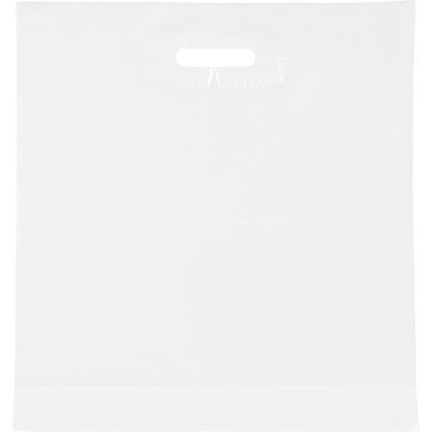 Tas, LDPE, 45x 4x50cm, draagtas, wit