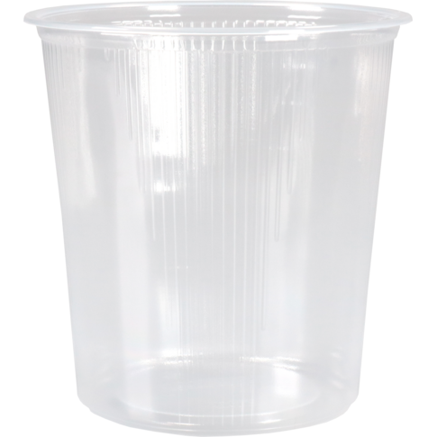 Bak, PP, 500ml, Ø101mm, 103mm, transparant