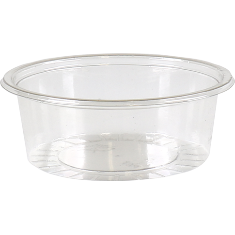 Cup, 50ml, Ø 75mm, gerecycled PET, transparant
