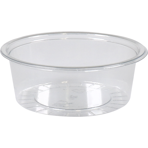 Cup, 80ml, Ø 75mm, gerecycled PET, transparant