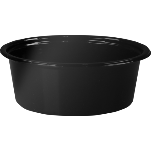 Cup, 80ml, Ø 75mm, gerecycled PET, zwart