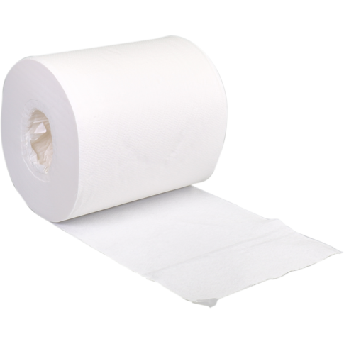 Poetspapier, 2-laags, 20cm, 140m, cellulose, wit