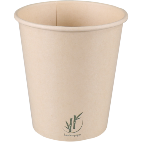 Depa, Milkshakebeker, Bamboepapier + PE, 300ml, 12oz, Ø90mm, lichtbruin