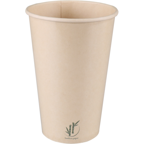 Depa, Milkshakebeker, Bamboepapier + PE, 400ml, 16oz, Ø90mm, lichtbruin