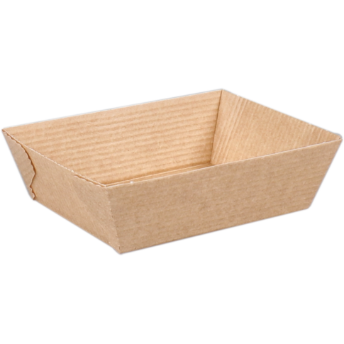 Depa Bak, Ersatzpapier, A7, Golfpapieren snacklijn, snackbak, 86x65x30mm, bruin