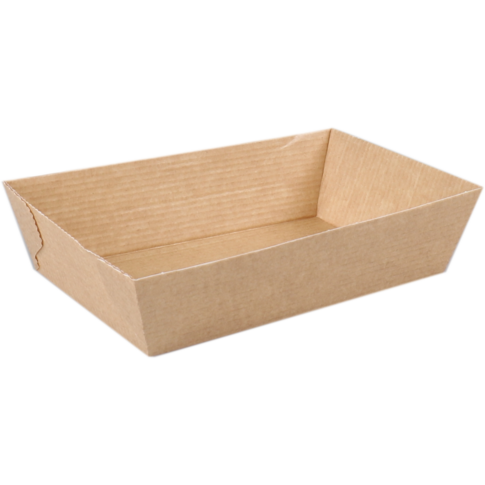 Depa Bak, Ersatzpapier, A13, Golfpapieren snacklijn, snackbak, 129x77x35mm, bruin