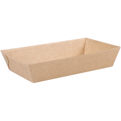 Depa Bak, Ersatzpapier, A14, Golfpapieren snacklijn, snackbak, 157x88x35mm, bruin