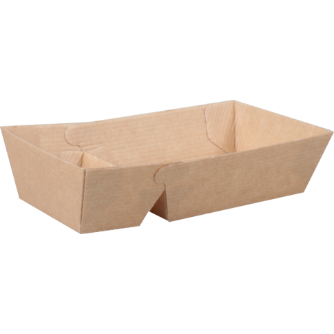 Depa Bak, Ersatzpapier, A23, Golfpapieren snacklijn, snackbak, 141x60x37mm, bruin