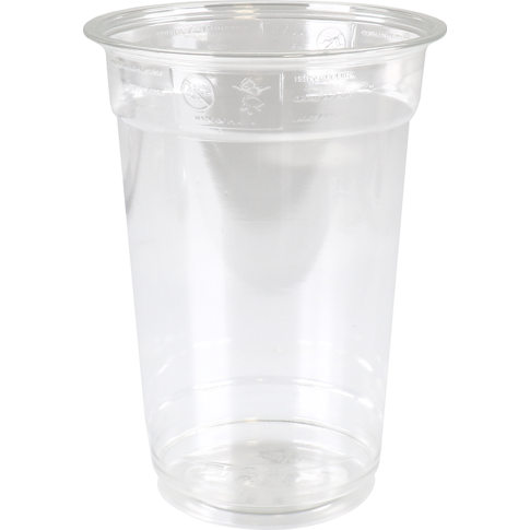 Glas, gerecycled PET, 129mm, 0.4l, transparant