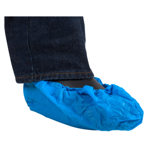 ComFort Schoenovertrek, LDPE, 15x41cm, 70my, blauw
