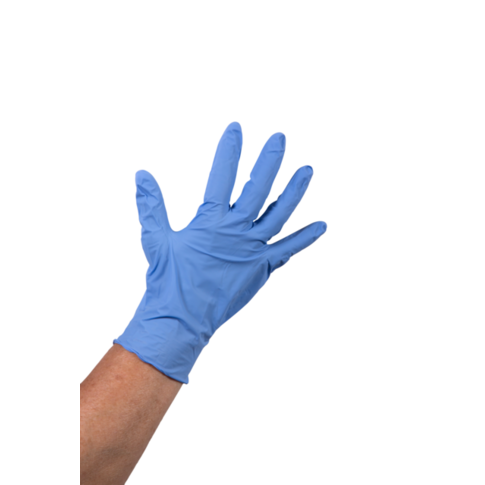 Bodyguards Handschoen, Nitril, ongepoederd, L, 5gr, blauw