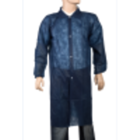 ComFort Bezoekersjas, XXL, drukknoop, PP, blauw