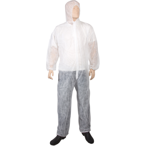 ComFort Overall, met capuchon, XXXL, PP, wit