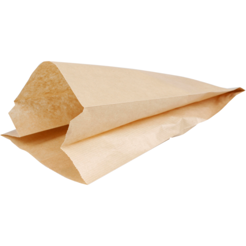 Zak, Brood- en banketzak, Papier, 16/ 5x34cm, bruin