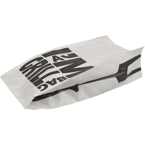 I'M Concept Zak, Grillzak, Kraftpapier + PP, 13/ 8x28cm, I´m a grill bag, wit/zwart
