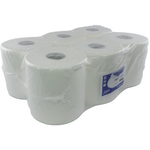 Euro Products Poetspapier, 2-laags, 20cm, 160m, papier, wit