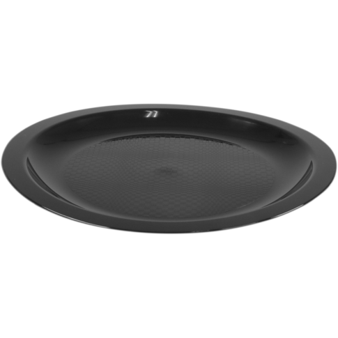Goldplast Bord, dessertbord, Use & reuse, reusable, rond, 1-vaks, pP, Ø18.5cm, zwart