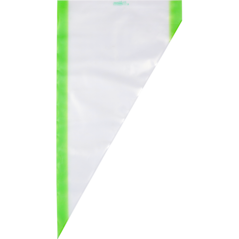 Spuitzak, 53x28cm, LDPE, transparant/groen