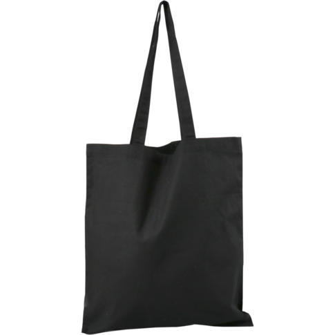 Tas, Katoen, portrait, reusable, 38x42cm, lusdraagtas, zwart