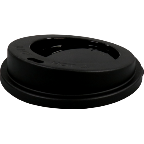 Deksel, PP, rond, reusable, Ø90mm, zwart