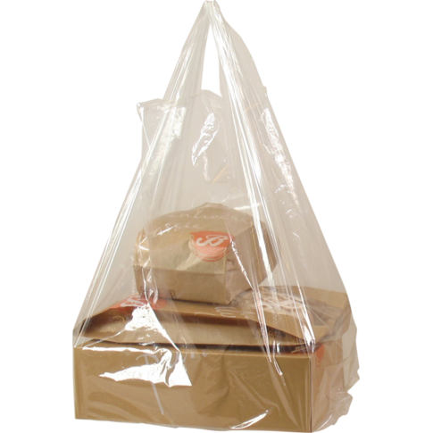 Tas, LDPE, 30x 10x60cm, hemddraagtas, transparant