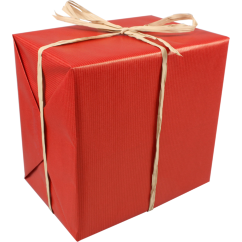 Cadeaupapier, 50cm, 250m, 60gr/m², rood