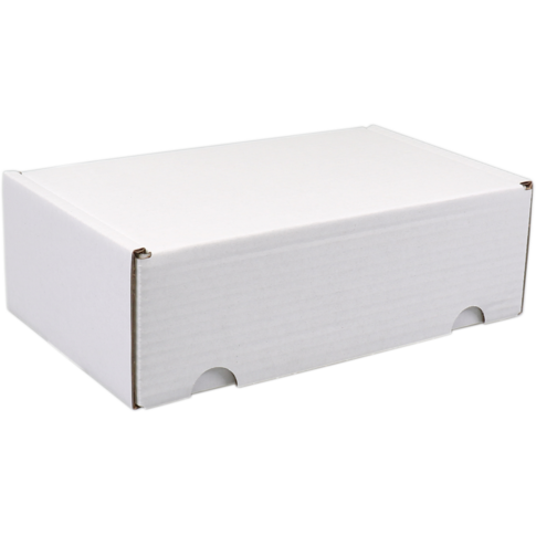 SendProof® Postpakketdoos, golfkarton, 140x260x70mm, gestanst, wit