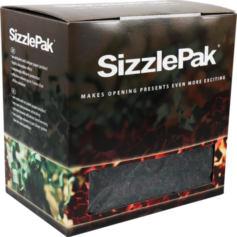 SizzlePak® Vulmateriaal, papier, 1.25kg, zwart