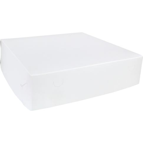  Gebaksdoos Zwanenhalsdoos, karton, 36x36x9cm, duplex, wit