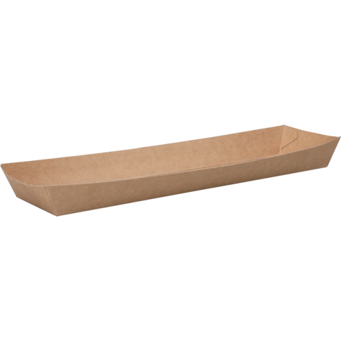 Bak, Karton, conisch bakje, 250x60x25mm, bruin