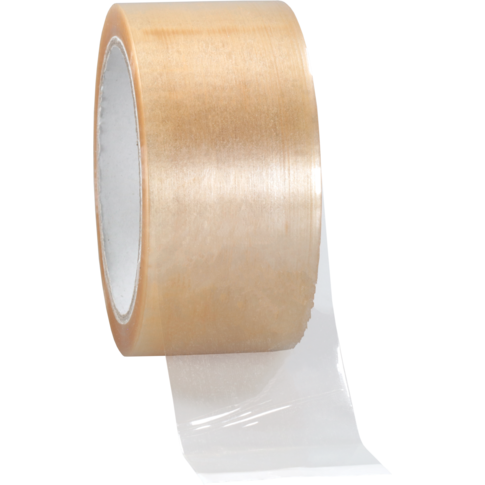  Dozensluittape, solvent, PP, 48mm, 66m, transparant