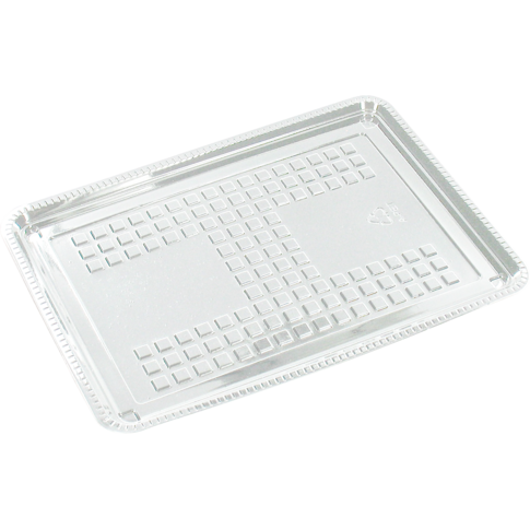 Schaal, vleeswarenschaal, gerecycled PET, rechthoekig, 180x125x transparant