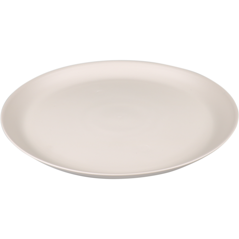 Goldplast Bord, Mineral, reusable, onbreekbaar, rond, 1-vaks, pP, Ø27.5cm, taupe