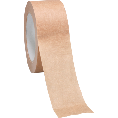  Dozensluittape, hotmelt, Papier, 50mm, 50m, 60gr/m², bruin