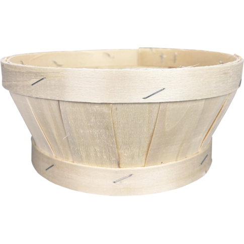 Mand, hout, Ø21cm, 9.5cm, rond, naturel