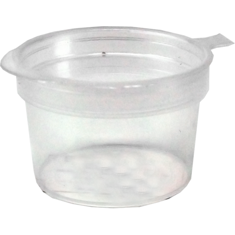 Bak, PP, 10.7ml, incl. deksel, kunststof cup, 23mm, transparant