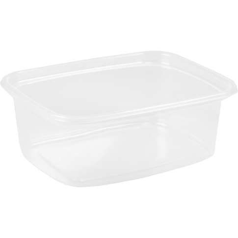 Bak, PP, 200ml, excl. deksel, saladebakje, 108x82x40mm, transparant