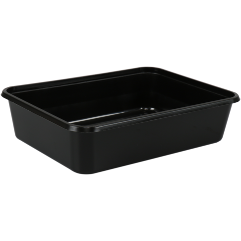 Bak, PP, 1000ml, kilobak, 182x135x63mm, zwart