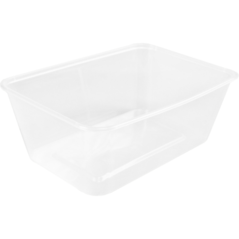 Bak, PP, 1000ml, spuitgiet, 172x120x60mm, transparant