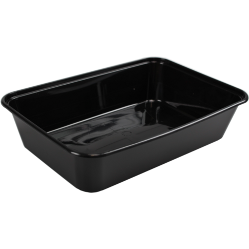 Bak, PP, 500ml, 172x120x35mm, zwart