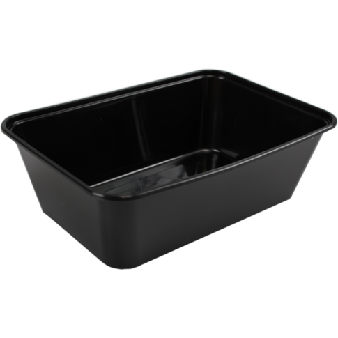 Bak, PP, 750ml, 172x120x50mm, zwart
