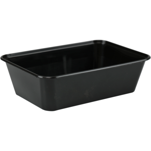 Bak, PP, 650ml, 172x120x45mm, zwart