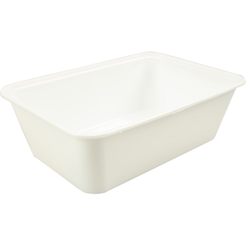Bak, PP, 750ml, spuitgiet, 172x120x55mm, wit