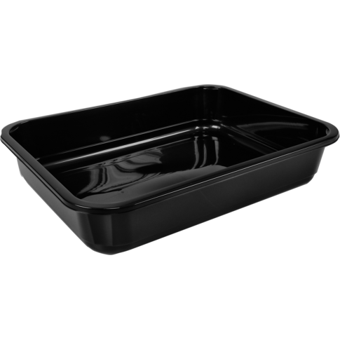 Bak, PP, H3NP, 1-vaks, 3300ml, 308x240x60mm, zwart